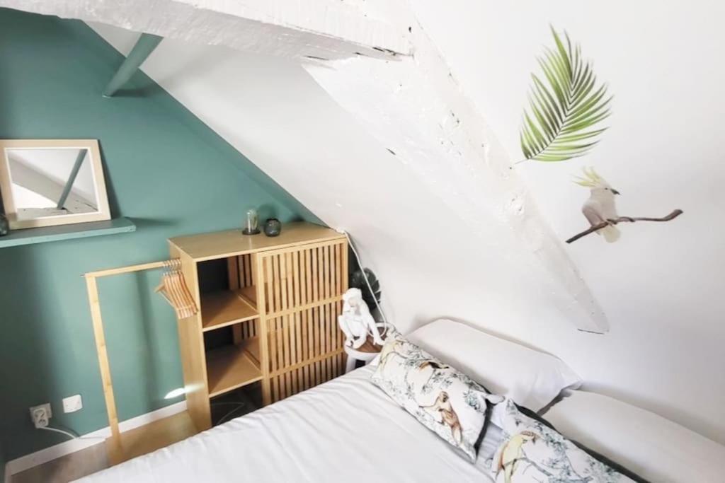 La Cabane - Petit Studio Mansarde - Plage 50M - Rue Gratuite Сен Мало Екстериор снимка